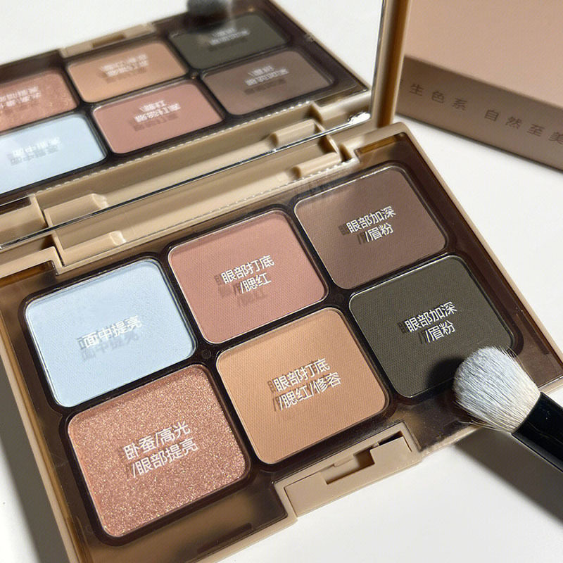 TATIBEAUTY素哑六色眼影盘哑光大