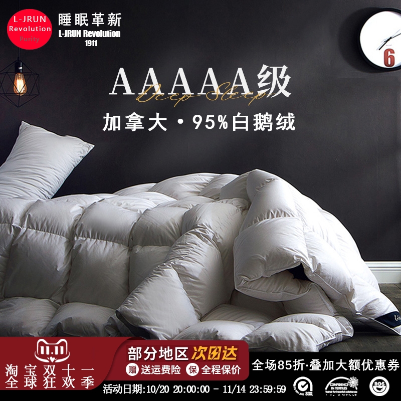 加拿大进口羽绒被95白鹅绒四季被