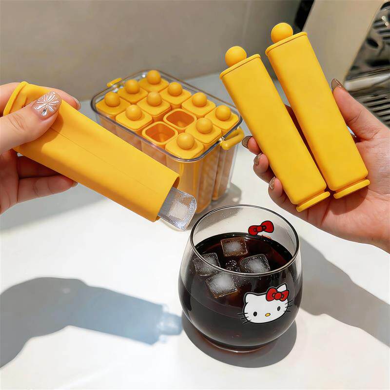 长条冰格模具食品级硅胶制冰神器冰块储存盒自制冰盒易脱模便携