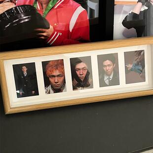 实木相框摆台拍立得相框空框照片小卡展示架相框海报收纳摆件相框