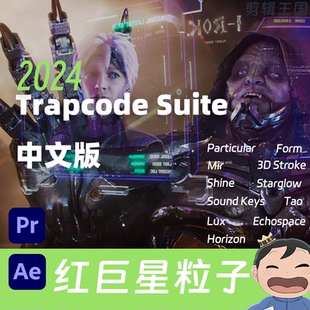Pr/Ae插件红巨星粒子特效Trapcode Suite 2024中文汉化版WINMAC