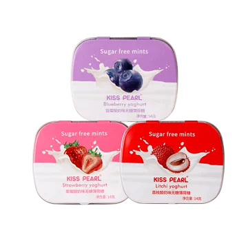 kisspearl无糖薄荷糖口气清新糖果