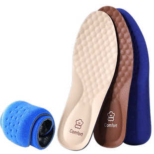 适配爱步ecco鞋垫真牛皮高端男女士夏季防臭吸汗透气软底舒适减震