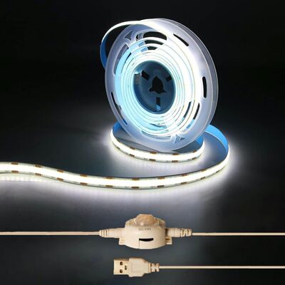 免布线自粘人体感应cob灯带鞋柜悬浮床下起夜led氛围灯条usb插电