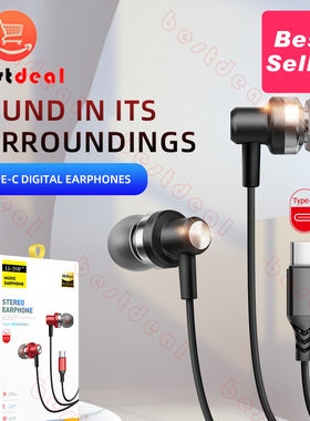 Wired Earbuds in-Ear Earphones,Build-in Mic with 3.5mm TypeC