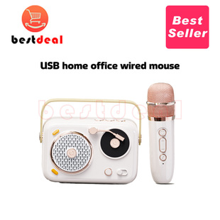 Karaoke Machine with 2 Wireless Microphone Bluetooth Speaker