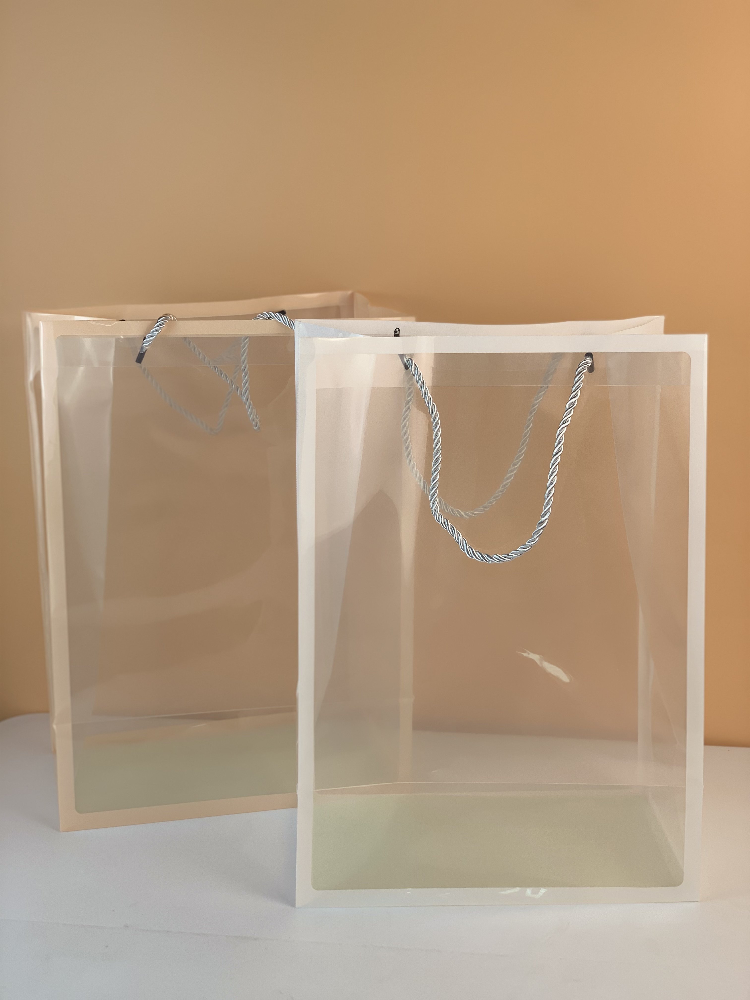 礼品包装袋透明手提pvc网红防水礼品袋伴手礼手拎袋防尘礼盒