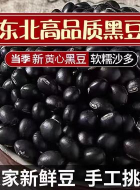 东北黑龙江农家新货打豆浆自种黄芯小黑豆五谷杂粮多规格可选