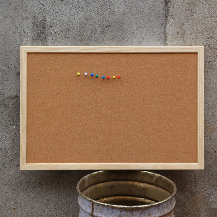 实木挂式软木板家用照片墙留言板图钉板便签贴板布告栏记事宣传