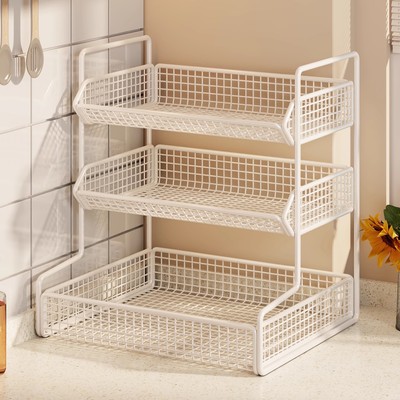 厨房置物架台面收纳蔬菜水果筐桌面放菜架子多功能多层果蔬菜篮子