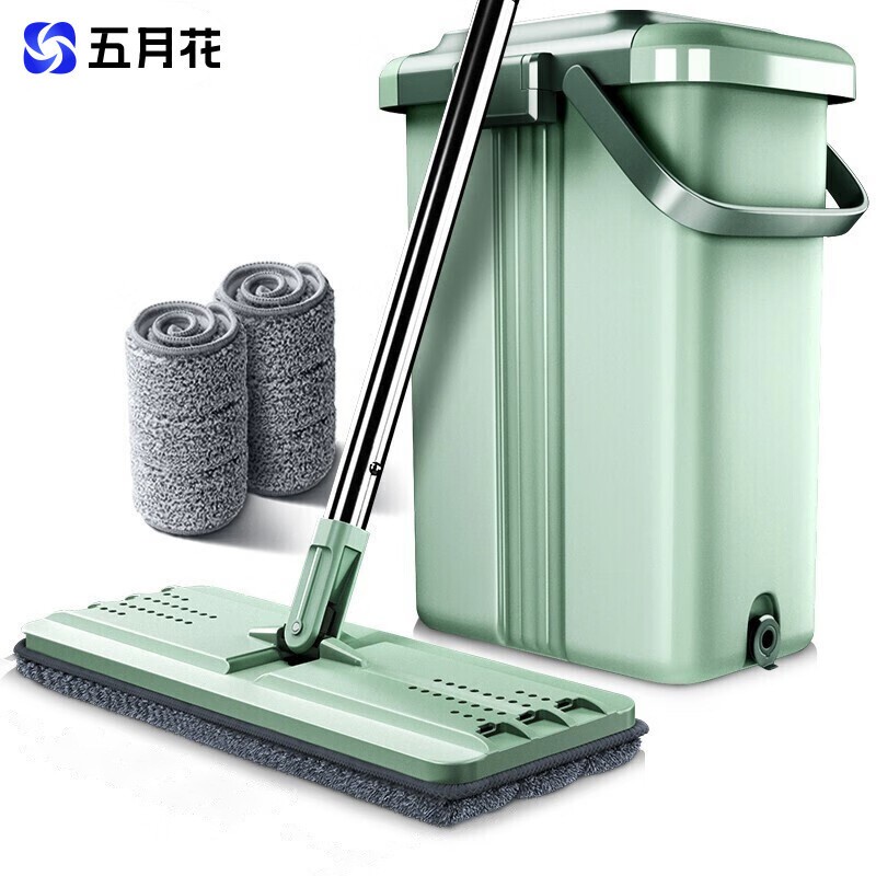 拖把特大号刮刮桶免手洗38cm平板拖干湿两用家用其他可拆洗