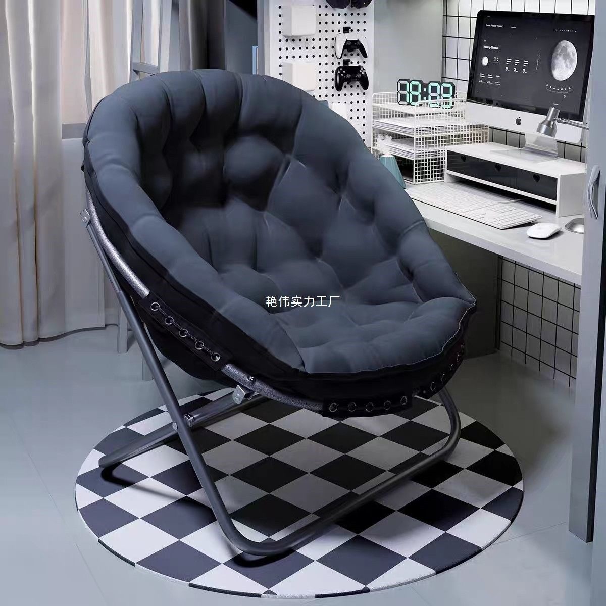 懒人沙发可躺可睡单人小沙发卧室人类狗窝小户型折叠椅子