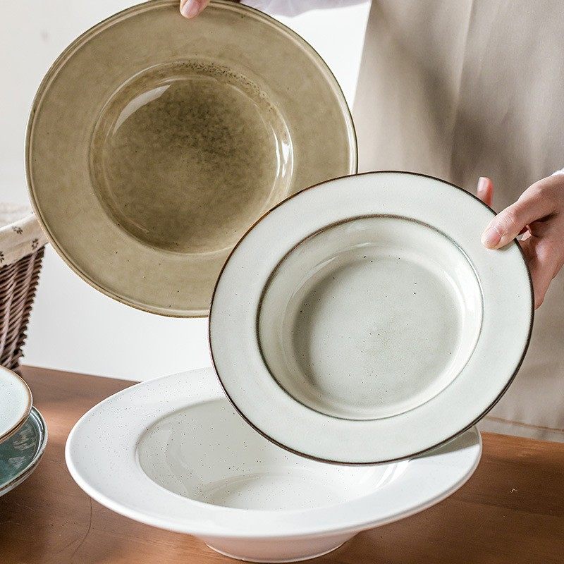 草帽碗盘大合集日式复古陶瓷西餐甜品汤盘民宿托盘菜盘沙拉盘,餐饮具,盘,淘宝优惠券,粉丝福利购,淘宝优惠卷