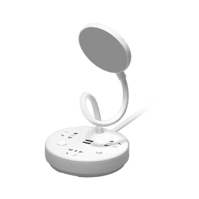 多功能台灯学习插电护眼书桌学生宿舍床头灯带插座夜灯桌面