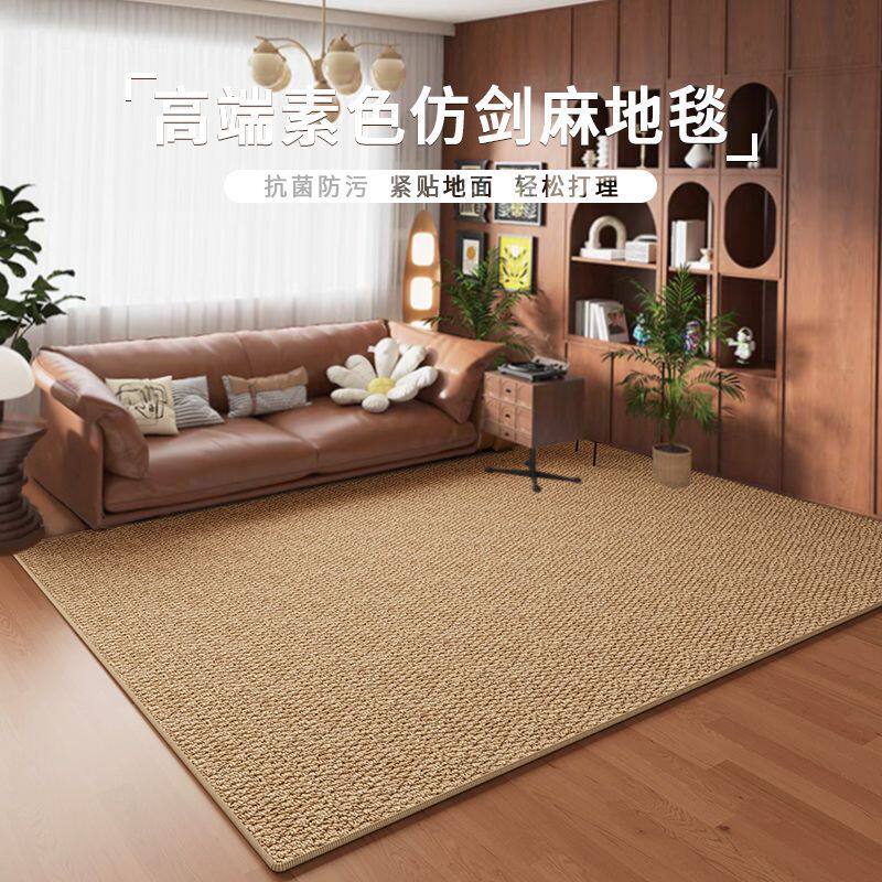 菠萝圈地毯仿剑麻卧室客厅飘窗新款地毯卧室卫生间地垫针织耐磨毯