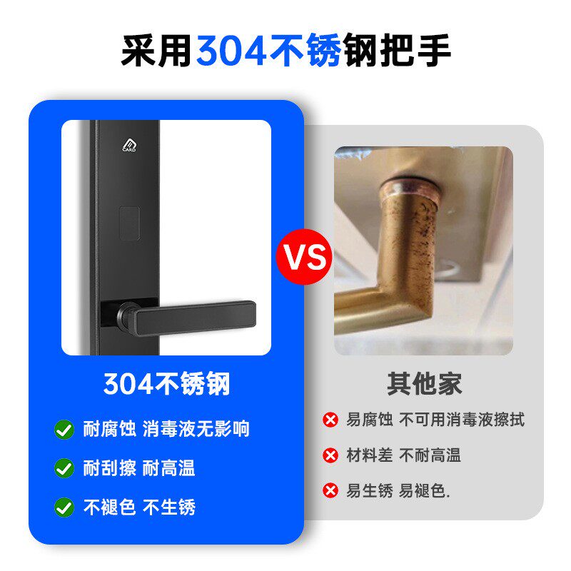 ?创佳酒店门锁宾馆刷卡锁智能锁酒店磁卡锁电子锁感应锁酒店刷卡