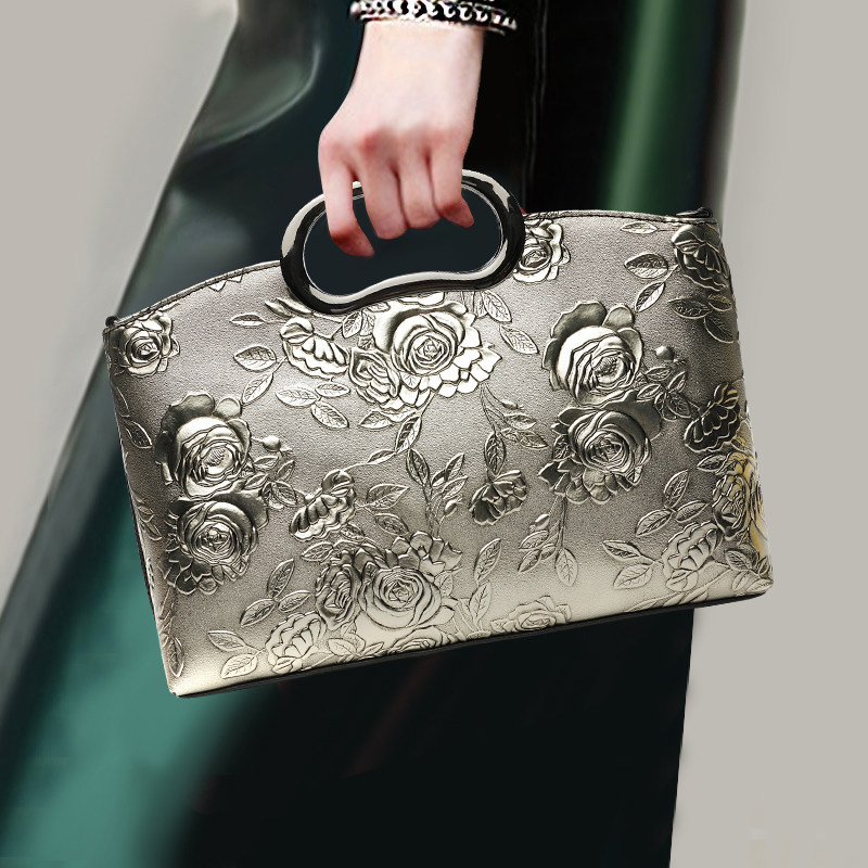 女士手拿包新款气质高档手提包时尚休闲百搭单肩斜挎名媛真皮女包