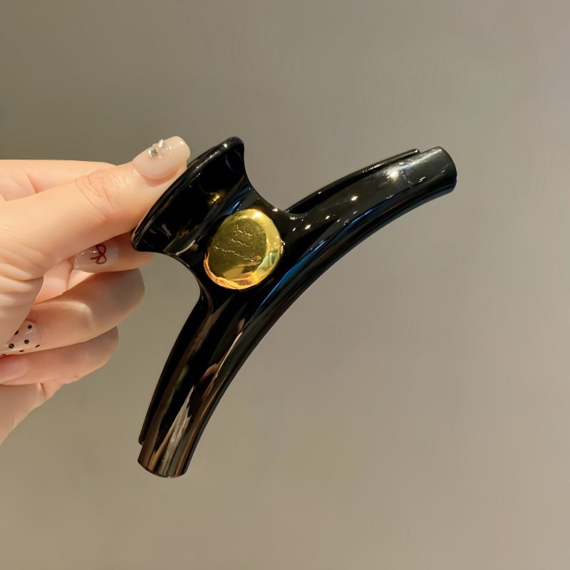 秋冬设计感百搭金属扣发夹新款感抓夹时尚百搭鲨鱼夹头饰发卡