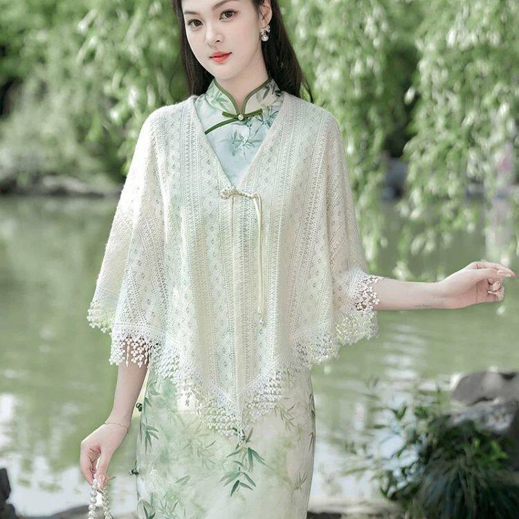 旗袍专用披肩外搭女外套薄款外搭围巾/丝巾/披肩
