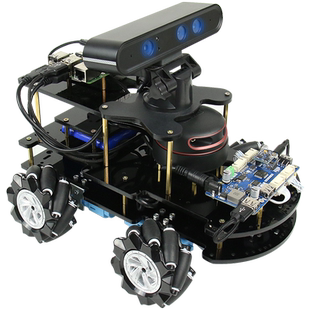 树莓派4B ROS编程教育机器人麦克纳姆轮AI小车SLAM自动导航Python