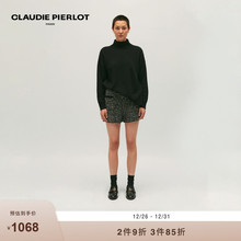 CLAUDIE PIERLOT Outlets女装黑色山羊绒高领针织上衣CFPPU00961