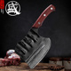 日本大马士革菜刀具砍骨刀家用锻打不锈钢斩骨厨房剁骨斧头菜刀