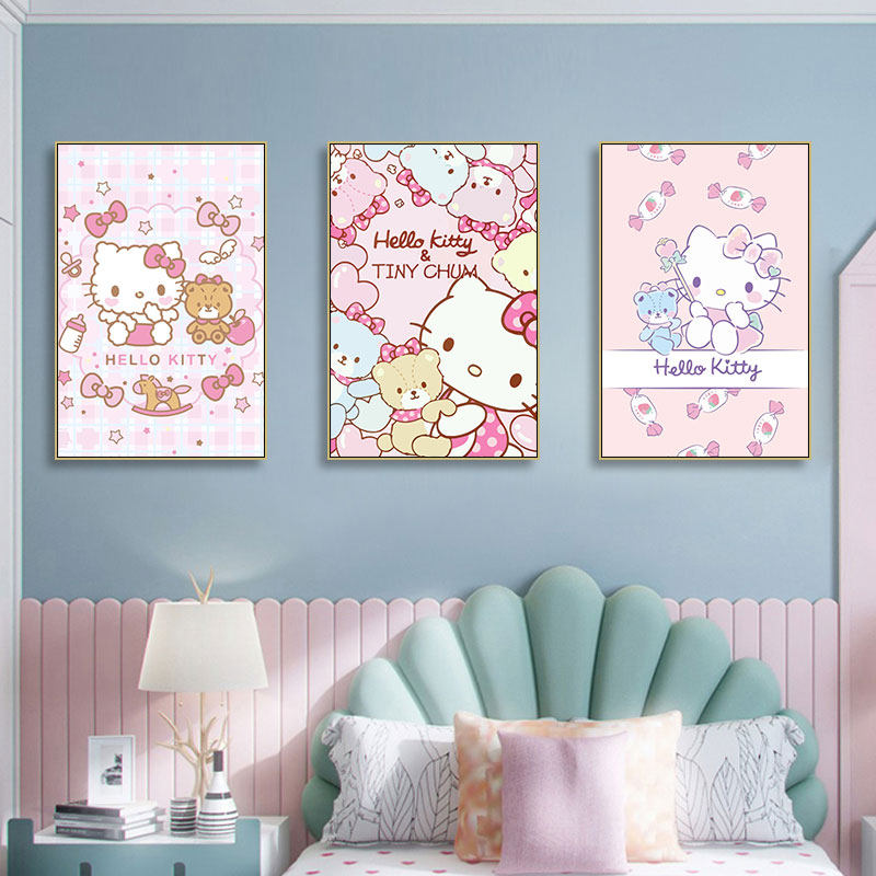 hellokitty凯蒂猫装饰画公主房