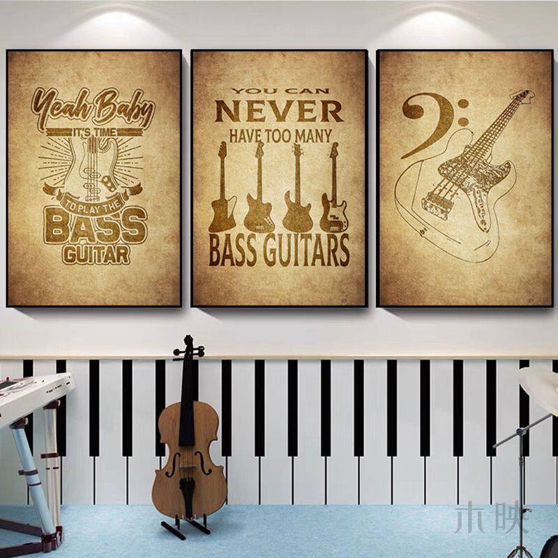 guitar指法吉他装饰画和弦大全图表琴行琴房挂画音乐教室乐器壁画