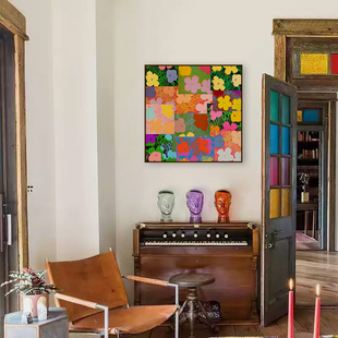 安迪沃霍尔装饰画客厅日出日落挂画客厅AndyWarhol波普艺术壁画