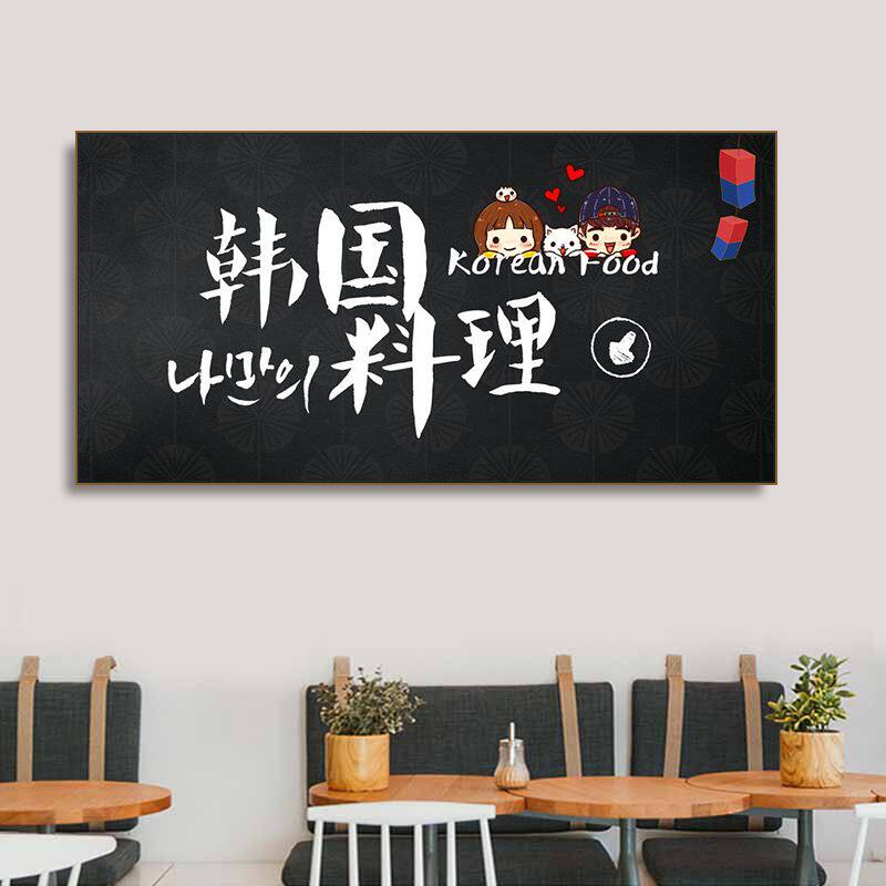 韩式挂画韩国炸鸡料理招牌文字