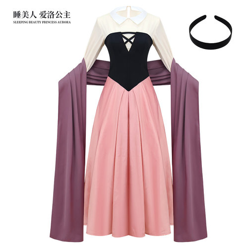 睡美人爱洛公主cosplay公主裙万圣狂欢派对舞台表演服饰跨境动漫