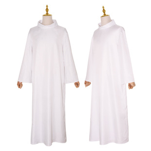 神父cosplay衣服长袍牧师圣衣中世纪神父袍子