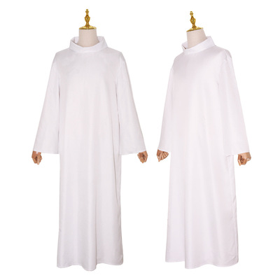 神父cosplay衣服长袍牧师圣衣中世纪神父袍子