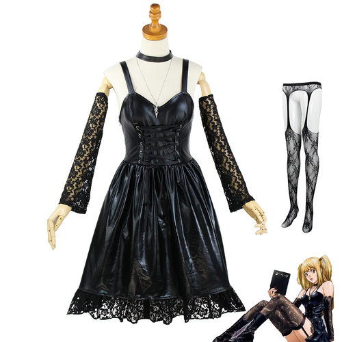 DEATHNOTE死亡笔记cosplay服装弥海砂cos服黑色连衣裙