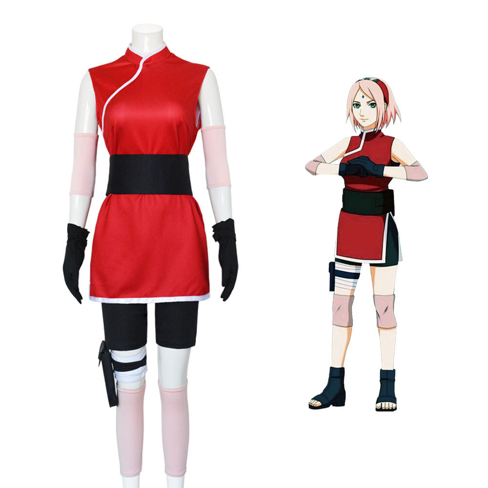 火影忍者小樱cos服疾风传春野樱cosplay套装服装动漫角色扮演服
