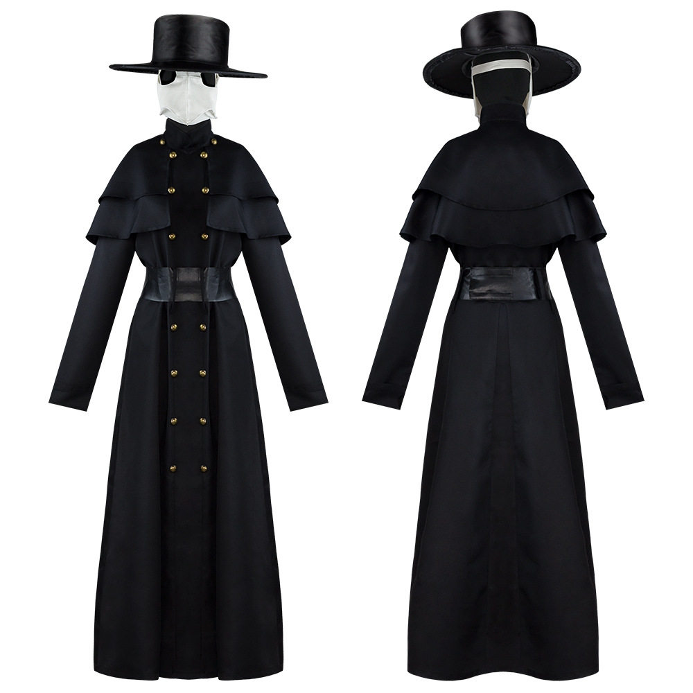 瘟疫医生cos服乌鸦服装暗黑地牢英雄服嘴表演服瘟疫医生万圣节