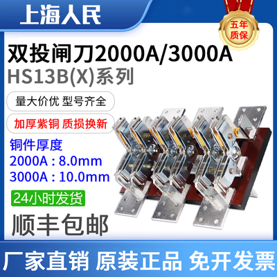人民双投刀闸HS13BX-2000A/3000A
