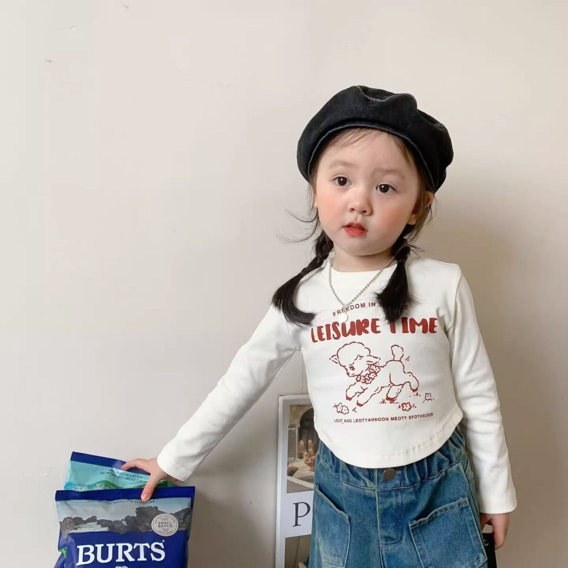 2024秋女童日韩洋气ins短款长袖