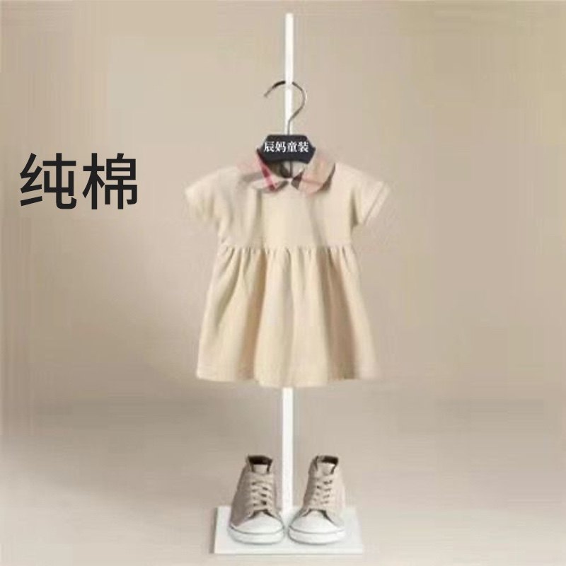 女童连衣裙2024新款夏装儿童洋气翻领裙小女孩中小童短袖百褶裙子,童装/婴儿装/亲子装,连衣裙,淘宝优惠券,粉丝福利购,淘宝优惠卷