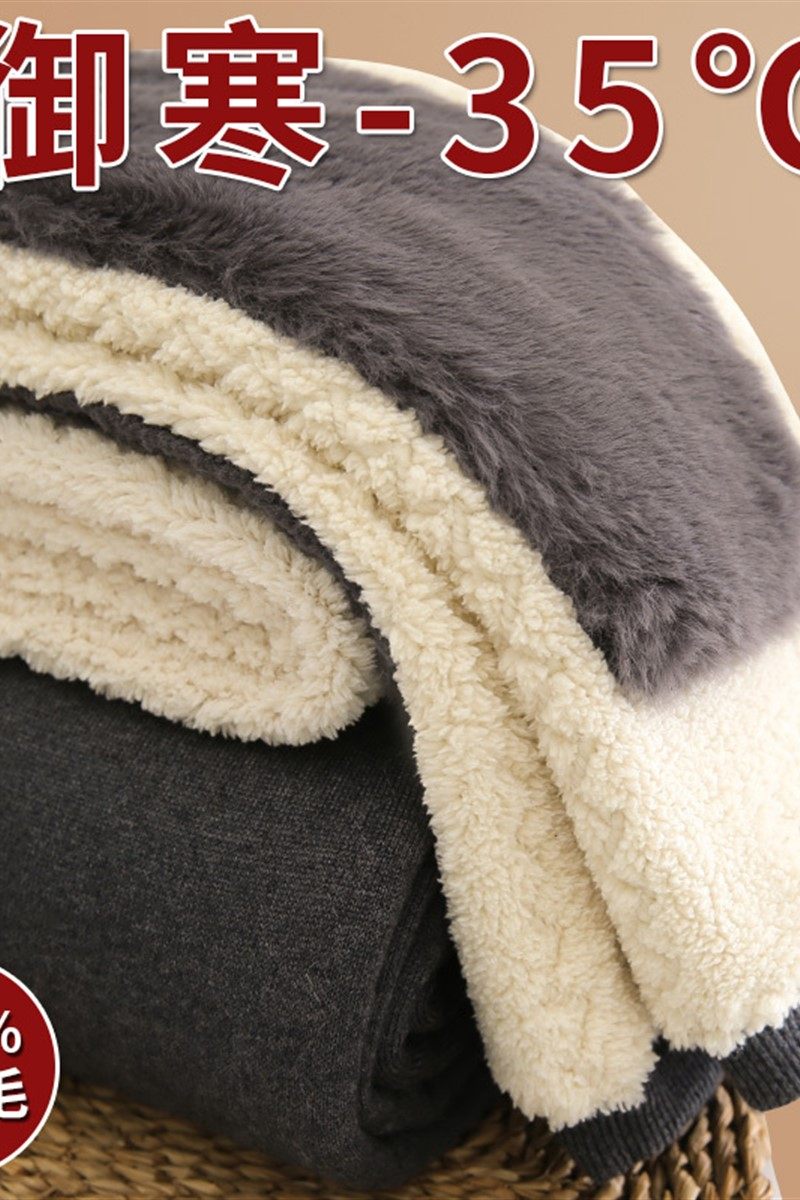 羊毛裤男士加绒加厚保暖裤中老年东北棉裤女打底裤冬季高腰羊绒裤