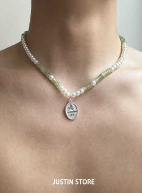 原创设计竹筒珍珠项链情侣款