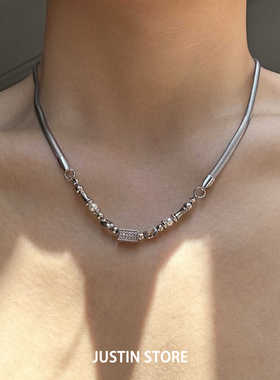 轻奢个性高级感钛钢项链男女同款