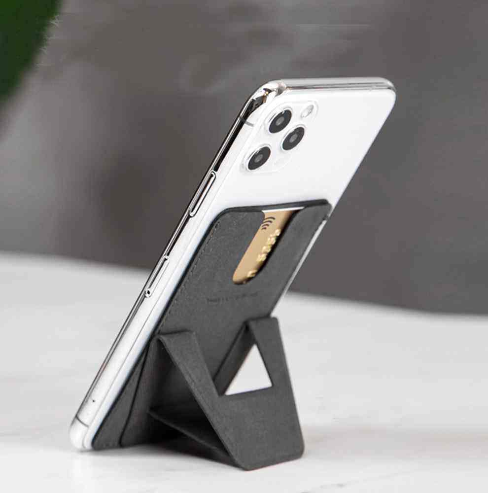 DesignNest可粘贴式便携隐形手机支架桌面磁吸车载懒人底座卡片夹