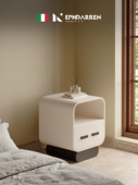 意式 极简床头柜大小户型卧室设计师创意迷你小型超窄床边储物柜子