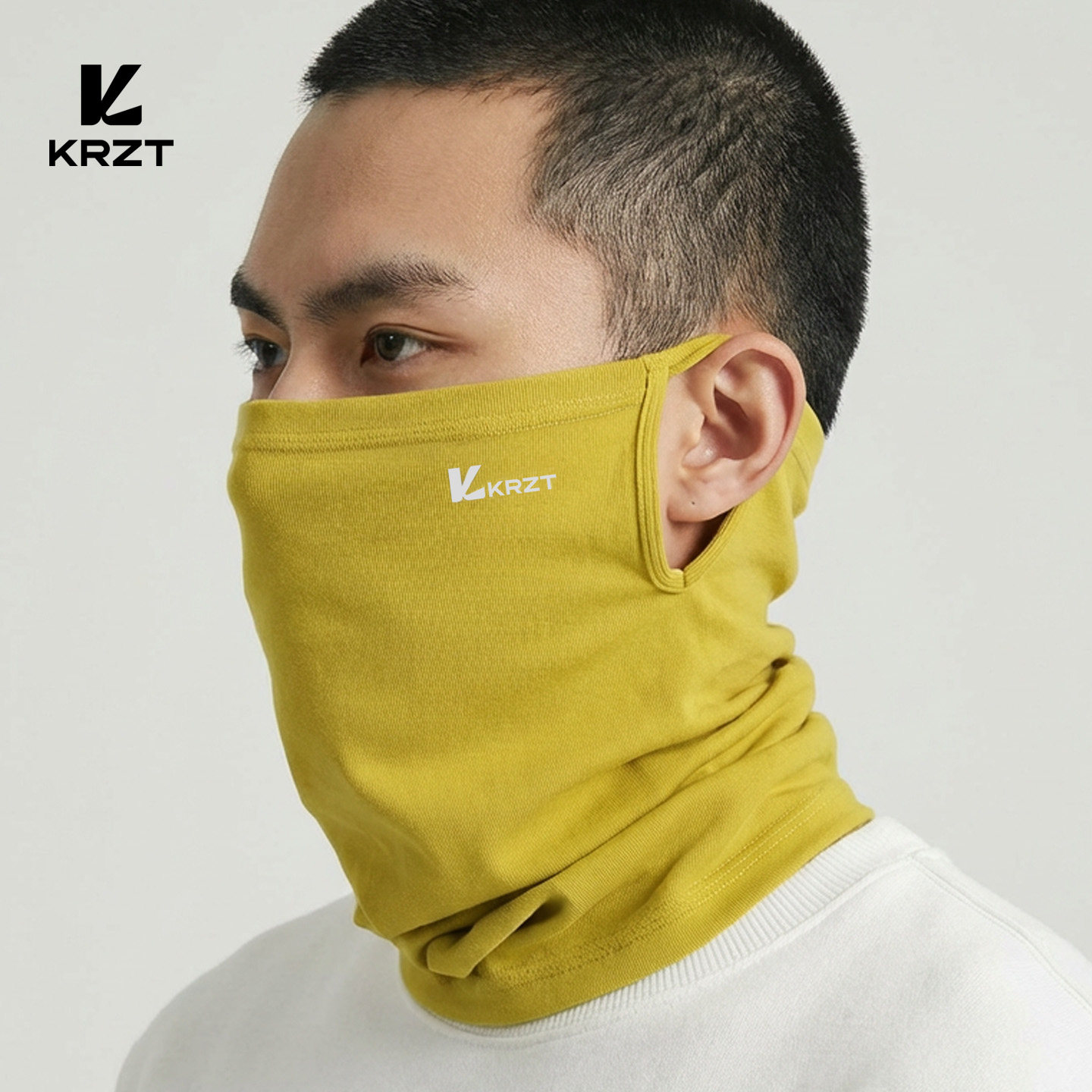 KRZT挂耳棉面罩登山围脖保暖防风冬季户外骑行滑雪防寒防晒脖套