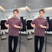 新款 休闲宽松半袖 重磅短袖 2025年夏季 T恤上衣男士 时尚 男潮韩版 ins