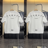 休闲宽松半截袖 2025年夏季 潮ins T恤上衣男士 痞帅时尚 新款 圆领短袖