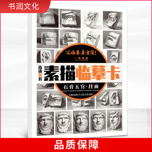 素描临摹卡石膏五官挂面一线