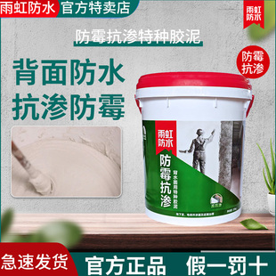 雨虹防霉抗渗背水面用特种胶泥地下室电梯井负水面抗压防水防渗漏