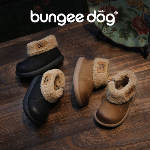 儿童雪地靴冬季新款宝宝短靴